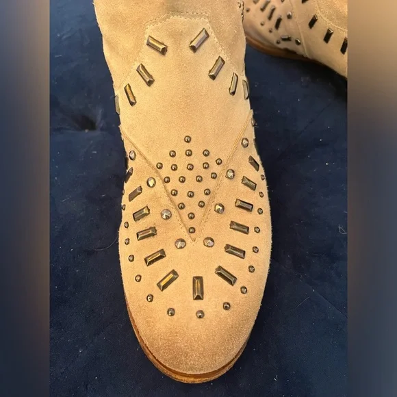 TWIN-SET SIMONA BARBIERI Western Studded Booties - Picture 9 of 13